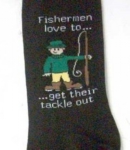 Just Fish Fisherman Get Their Tackle Out Socks